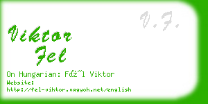 viktor fel business card